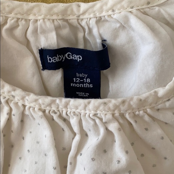 GAP SILVER POLKA DOT BLOUSE - Picture 4 of 6